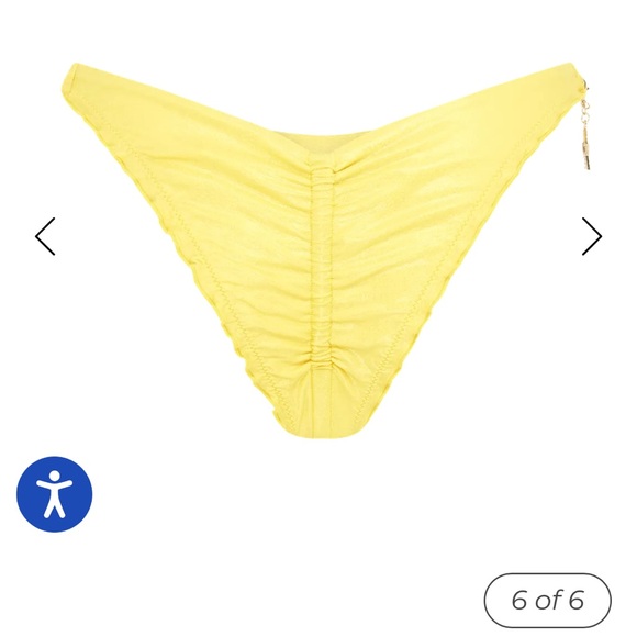 Yellow Ruffled Bikini Set - Picture 9 of 14